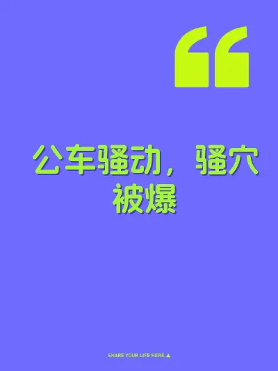 公车骚动，骚穴被爆