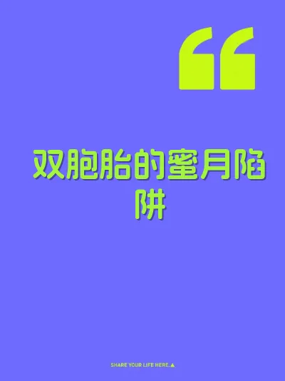 双胞胎的蜜月陷阱
