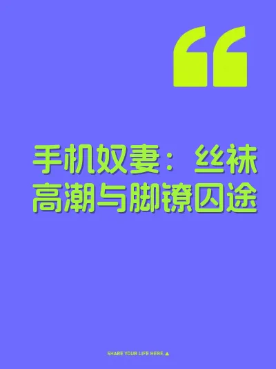 手机奴妻：丝袜高潮与脚镣囚途