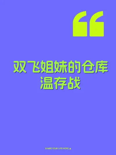 双飞姐妹的仓库温存战