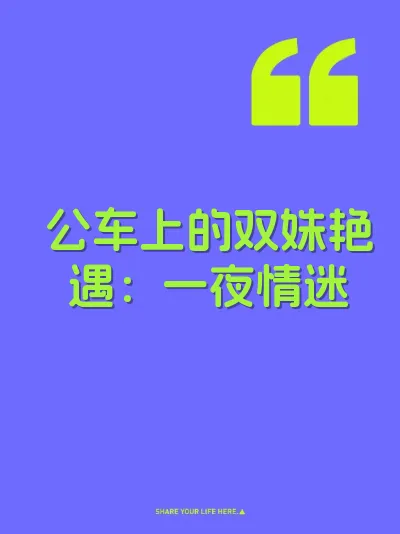公车上的双姝艳遇：一夜情迷
