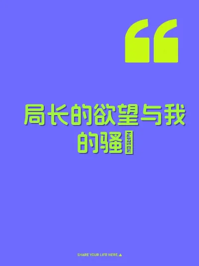 局长的欲望与我的骚屄