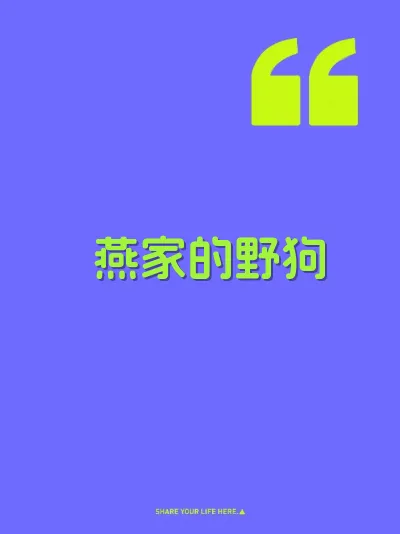 燕家的野狗