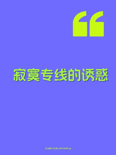 寂寞专线的诱惑
