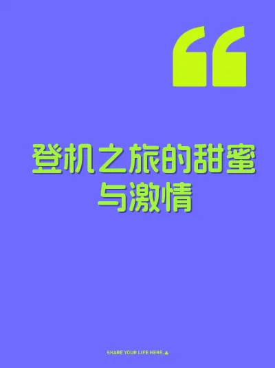 登机之旅的甜蜜与激情