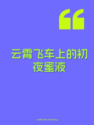云霄飞车上的初夜蜜液