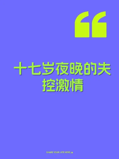 十七岁夜晚的失控激情