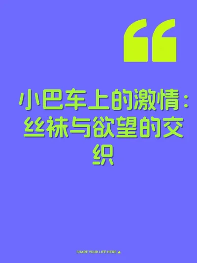 小巴车上的激情：丝袜与欲望的交织