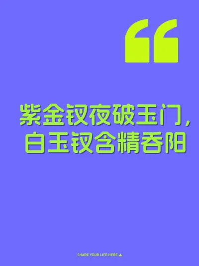 紫金钗夜破玉门，白玉钗含精吞阳