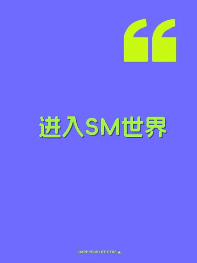 进入SM世界