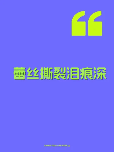 蕾丝撕裂泪痕深