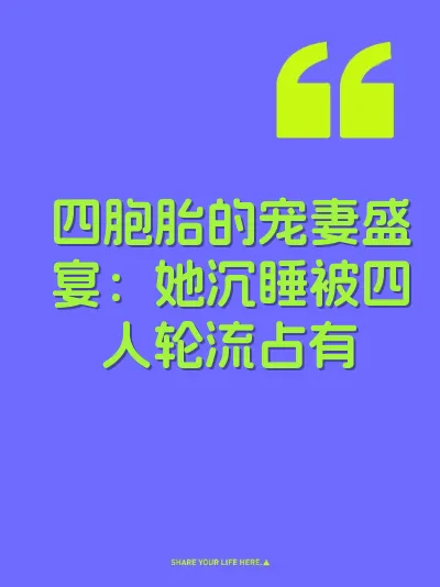 四胞胎的宠妻盛宴：她沉睡被四人轮流占有