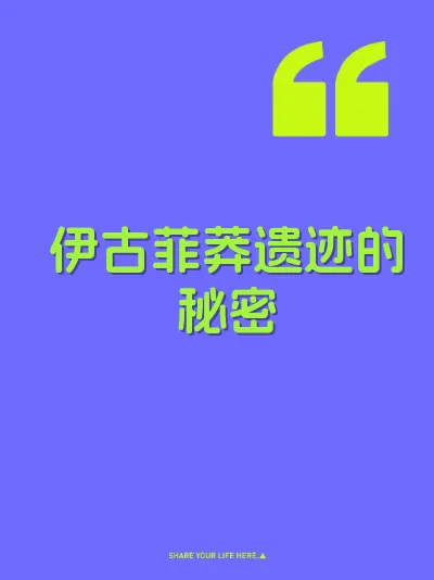伊古菲莽遗迹的秘密