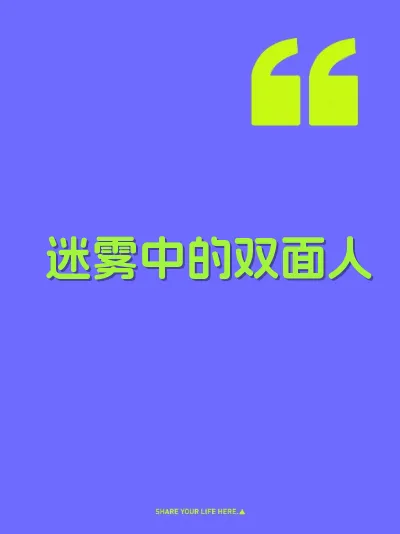 迷雾中的双面人