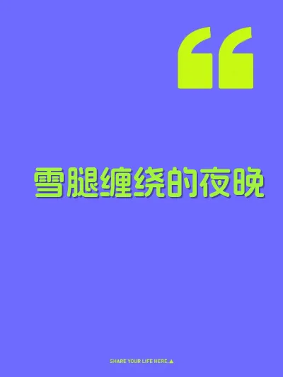 雪腿缠绕的夜晚