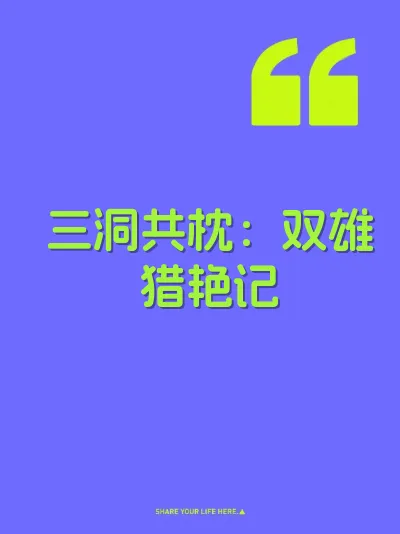三洞共枕：双雄猎艳记