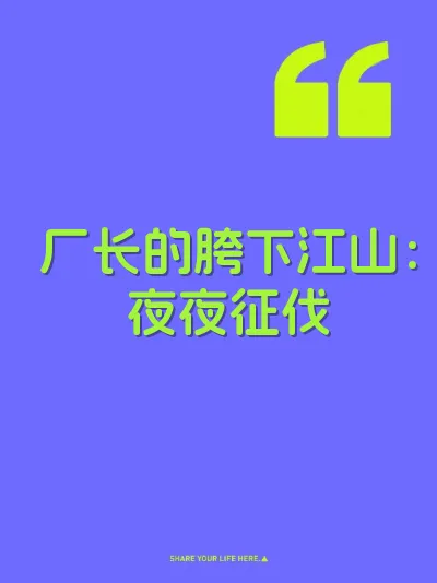 厂长的胯下江山：夜夜征伐
