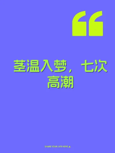 茎温入梦，七次高潮