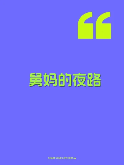 舅妈的夜路