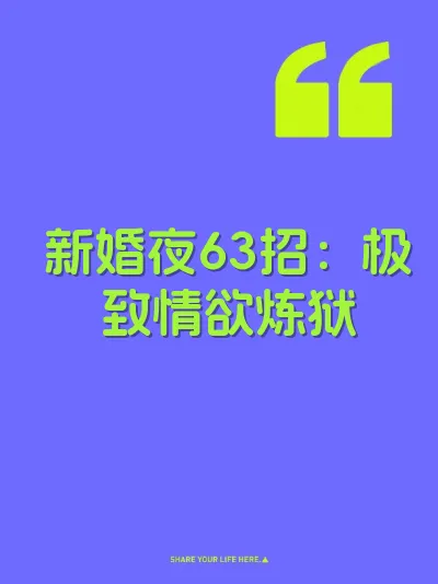新婚夜63招：极致情欲炼狱