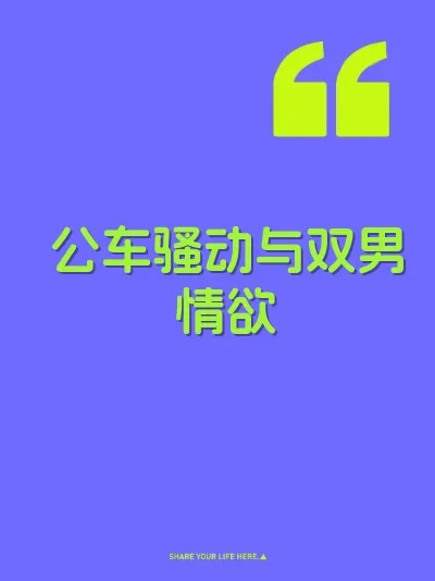 公车骚动与双男情欲
